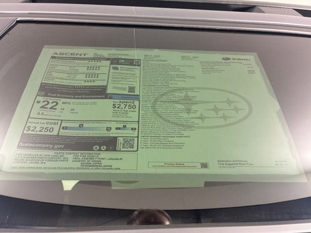 2026 Subaru ASCENT Premium 8-Passenger