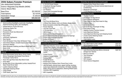 2026 Subaru Forester Premium