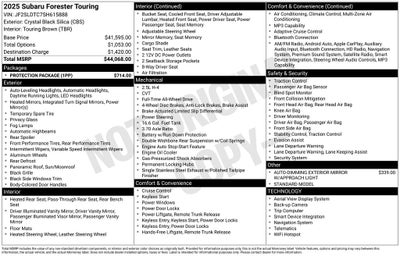 2025 Subaru Forester Touring